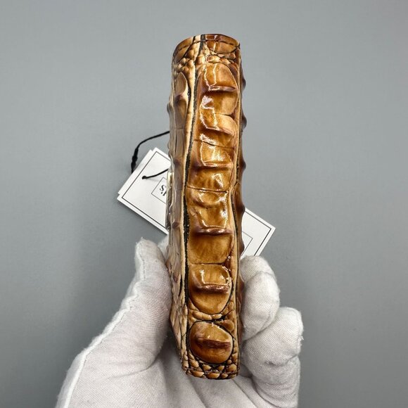 Brahmin Anita Luggage Brown Melbourne Leather Card Case Wallet V8615140000997 - Picture 8 of 15